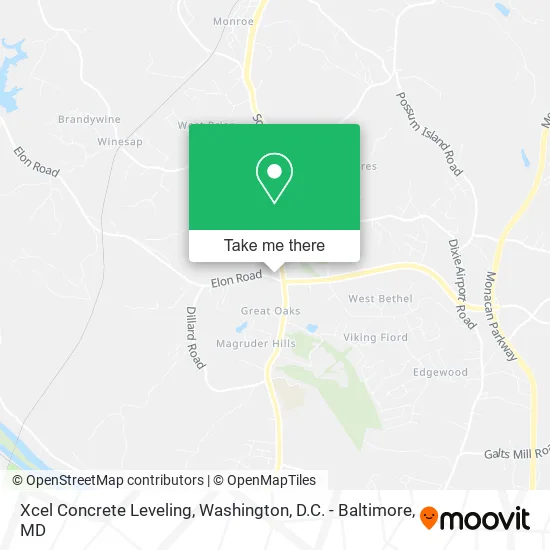 Xcel Concrete Leveling map