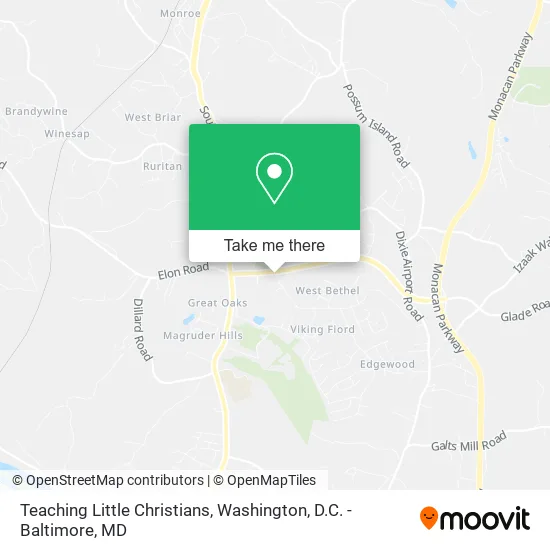 Teaching Little Christians map