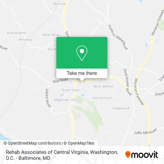 Mapa de Rehab Associates of Central Virginia