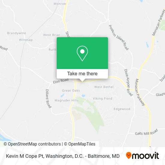 Kevin M Cope Pt map