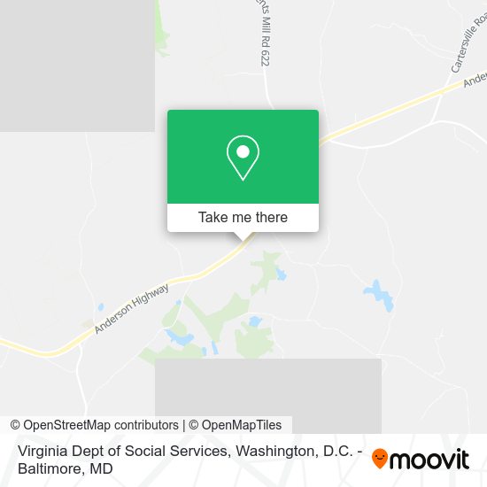 Virginia Dept of Social Services map