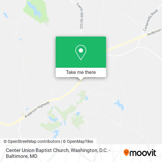 Center Union Baptist Church map