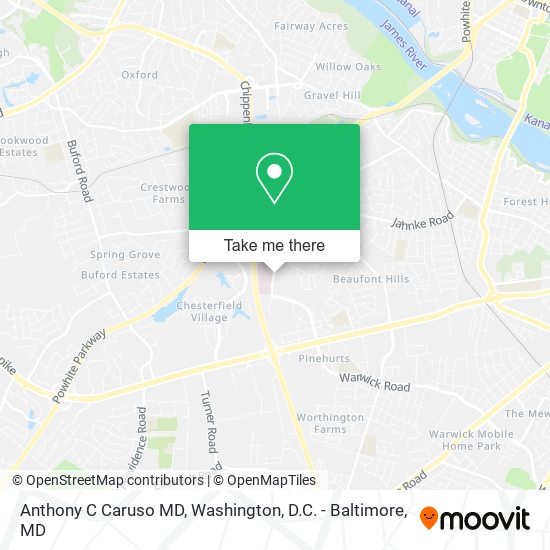 Anthony C Caruso MD map
