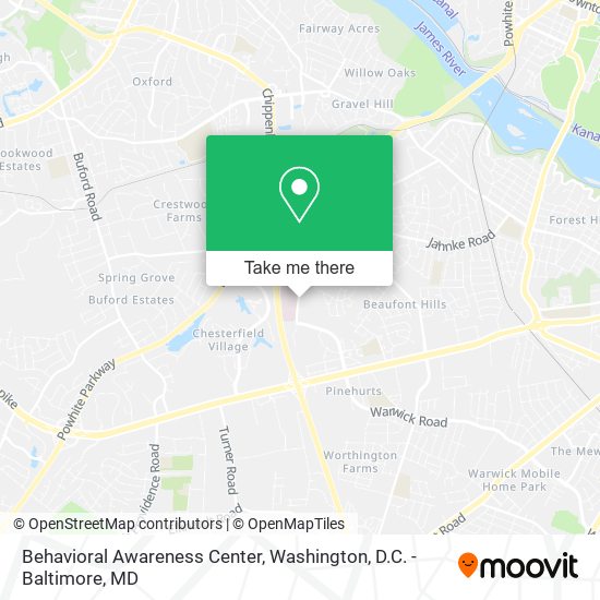 Behavioral Awareness Center map