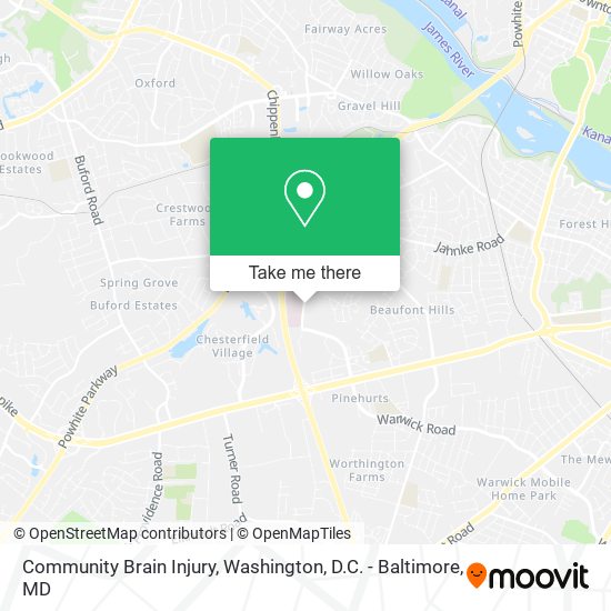 Community Brain Injury map