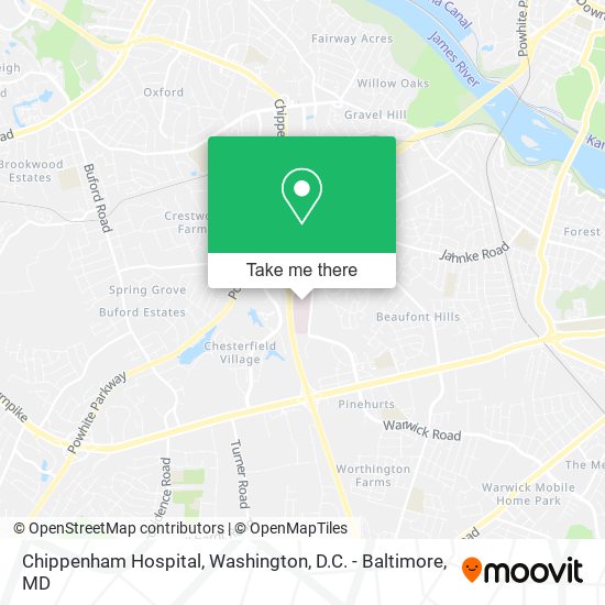 Chippenham Hospital map