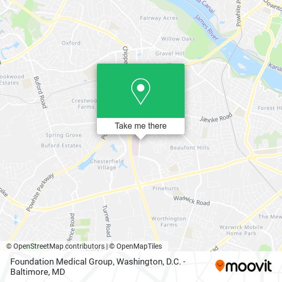 Foundation Medical Group map