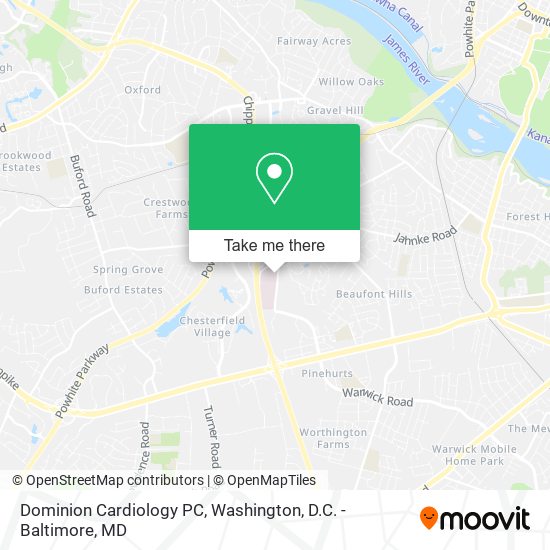 Dominion Cardiology PC map
