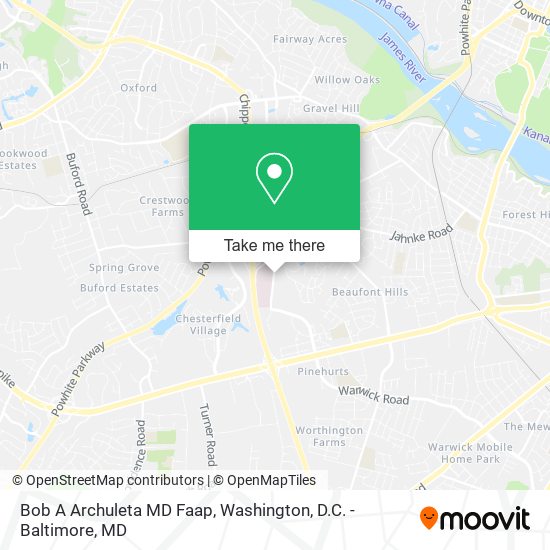 Bob A Archuleta MD Faap map
