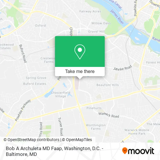 Bob A Archuleta MD Faap map