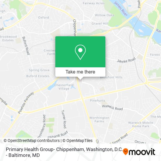 Mapa de Primary Health Group- Chippenham