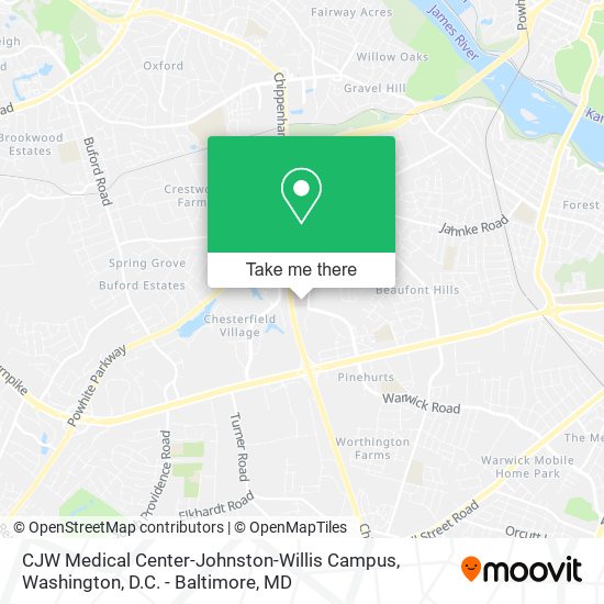 CJW Medical Center-Johnston-Willis Campus map