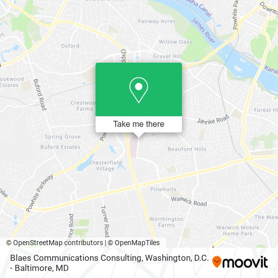 Blaes Communications Consulting map