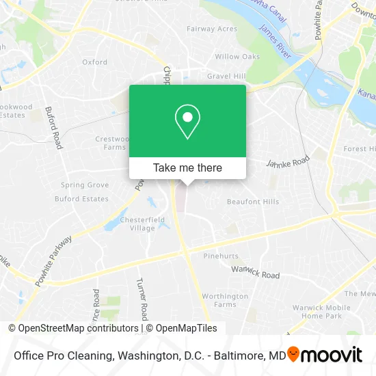 Office Pro Cleaning map