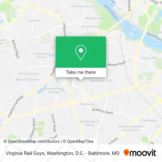 Virginia Rail Guys map