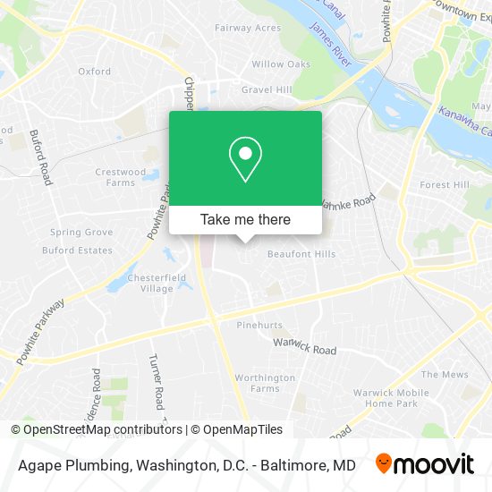 Mapa de Agape Plumbing