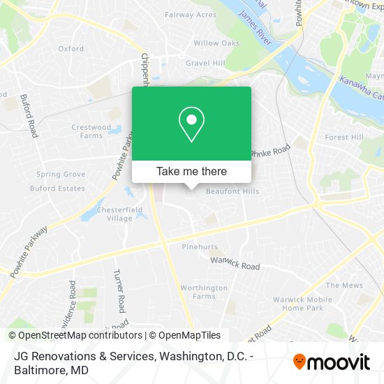JG Renovations & Services map