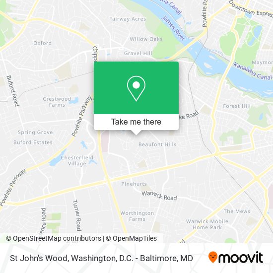 St John's Wood map