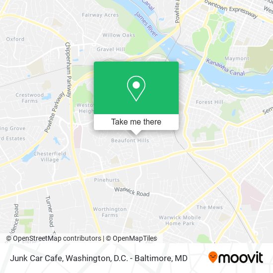 Junk Car Cafe map
