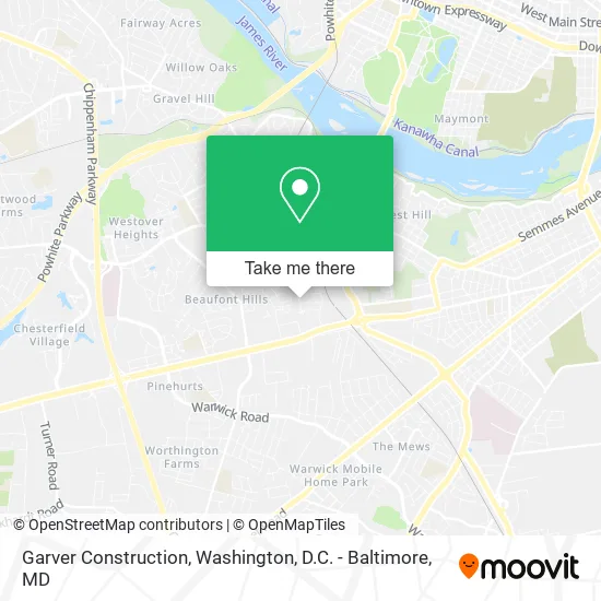 Garver Construction map