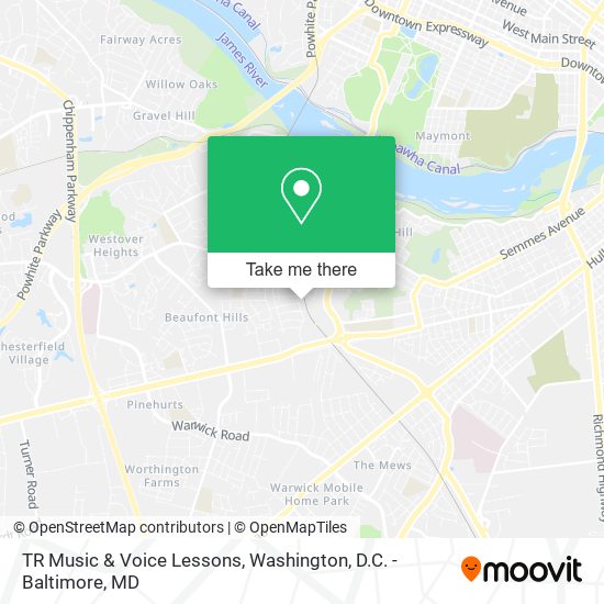 Mapa de TR Music & Voice Lessons