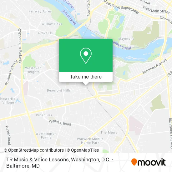 TR Music & Voice Lessons map