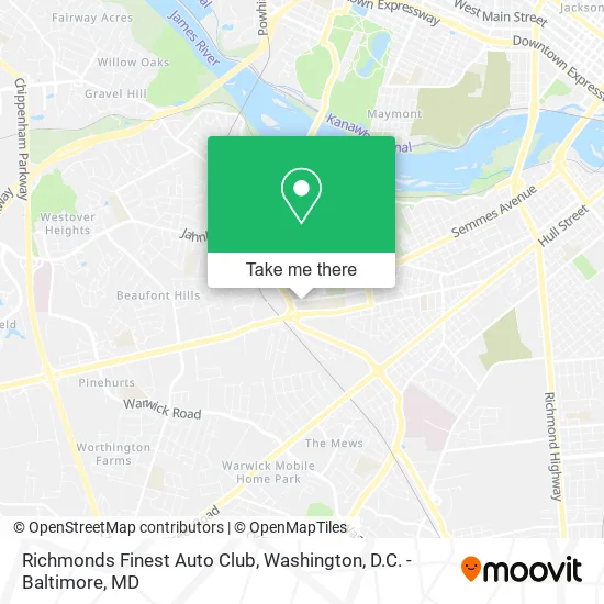 Richmonds Finest Auto Club map
