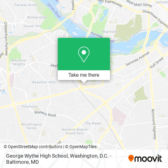 George Wythe High School map
