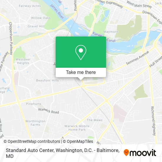 Standard Auto Center map
