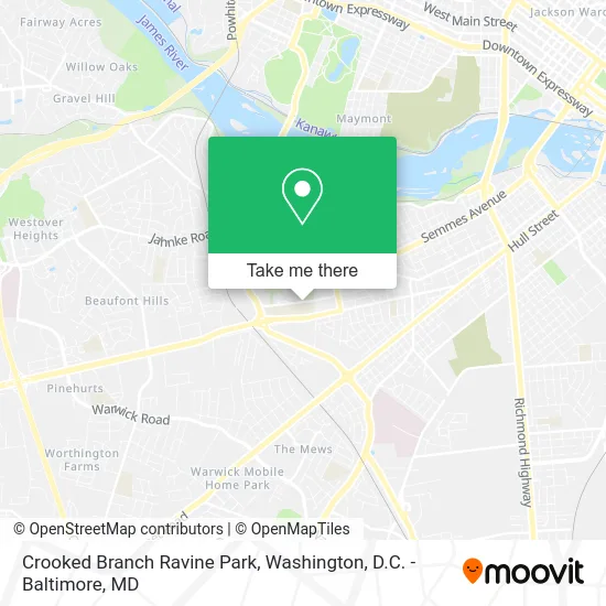 Crooked Branch Ravine Park map