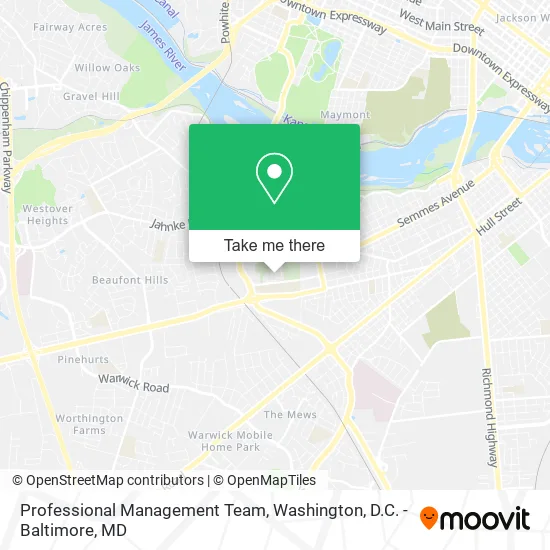 Professional Management Team map