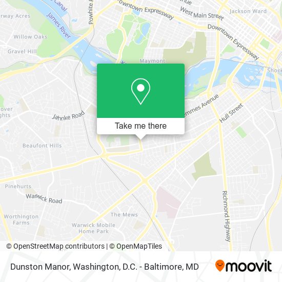 Dunston Manor map