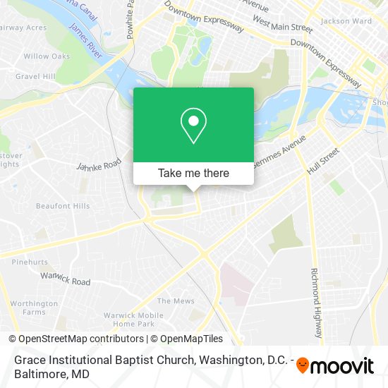 Grace Institutional Baptist Church map