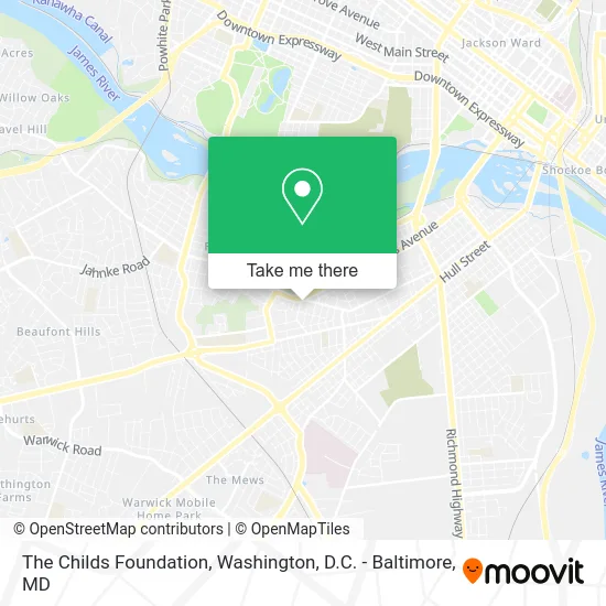 The Childs Foundation map