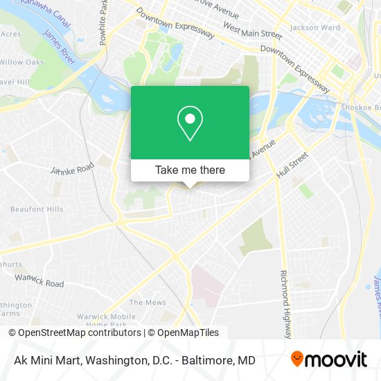 Ak Mini Mart map