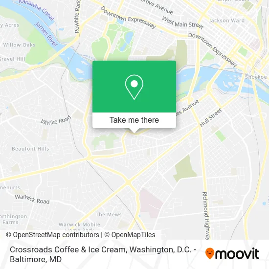 Crossroads Coffee & Ice Cream map