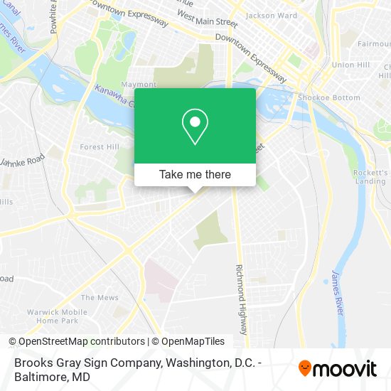 Brooks Gray Sign Company map