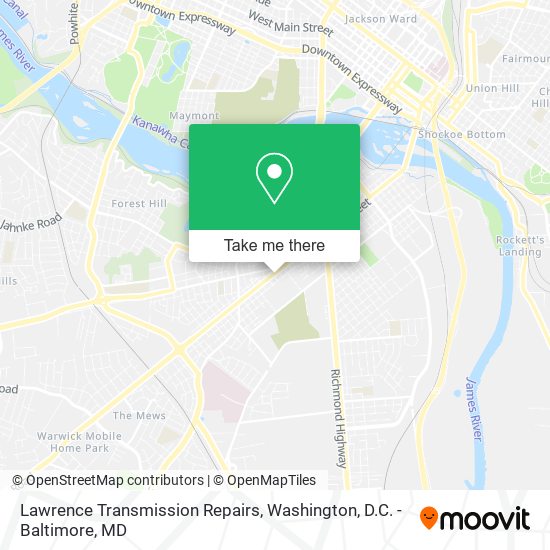 Mapa de Lawrence Transmission Repairs