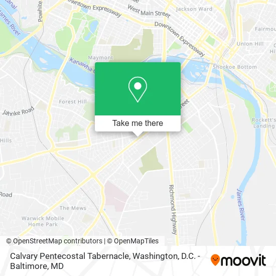 Mapa de Calvary Pentecostal Tabernacle