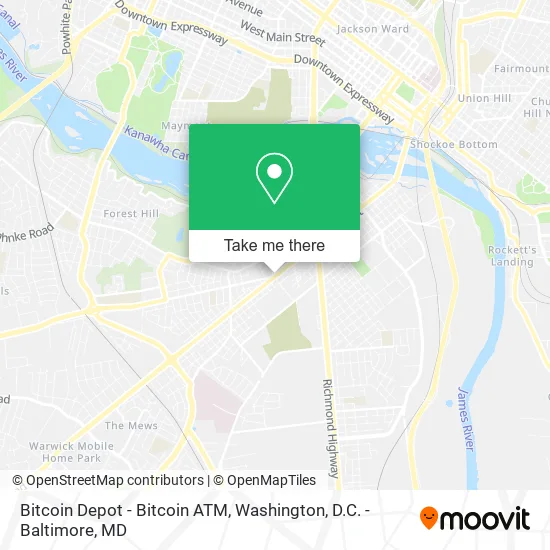 Mapa de Bitcoin Depot - Bitcoin ATM