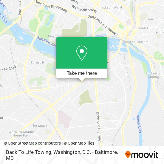 Back To Life Towing map