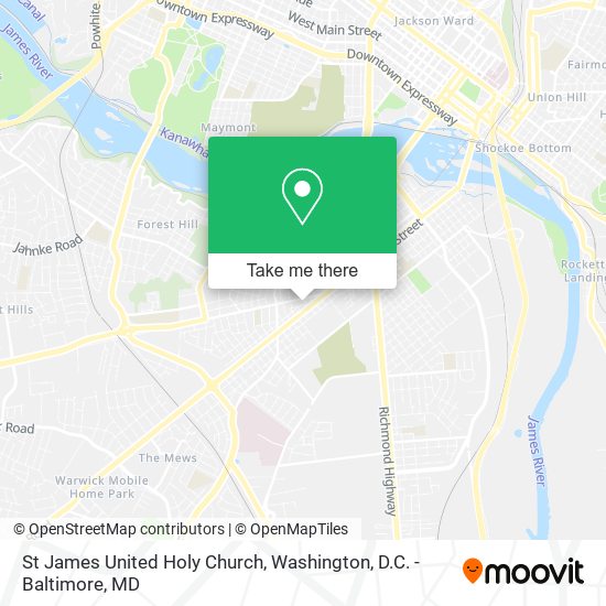 Mapa de St James United Holy Church