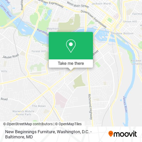 New Beginnings Furniture map