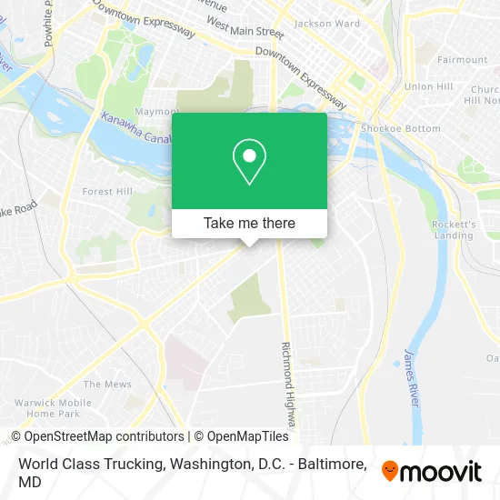 World Class Trucking map