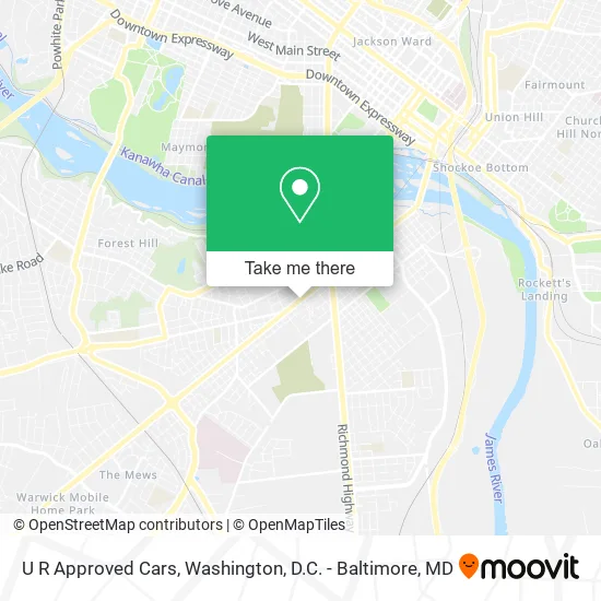 U R Approved Cars map