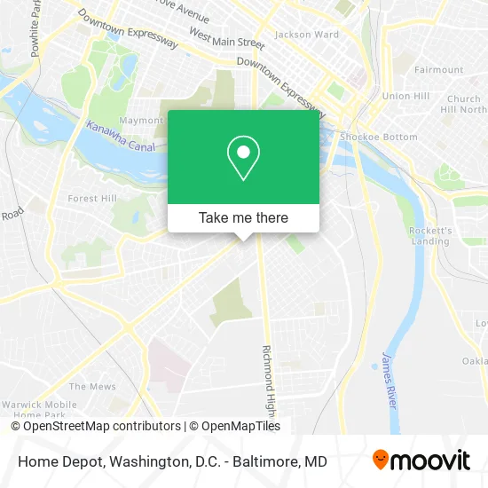 Home Depot map