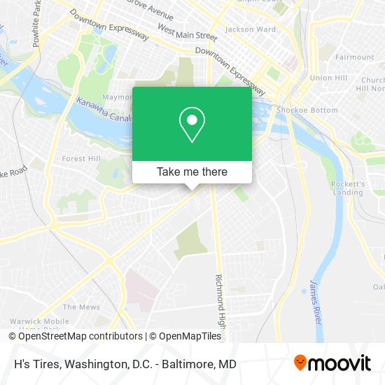 Mapa de H's Tires
