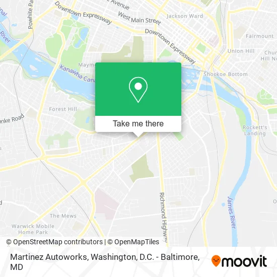 Mapa de Martinez Autoworks