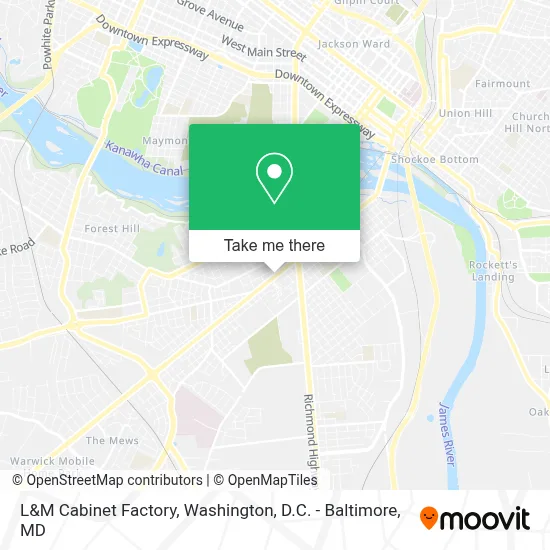 L&M Cabinet Factory map