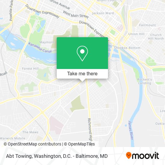 Abt Towing map